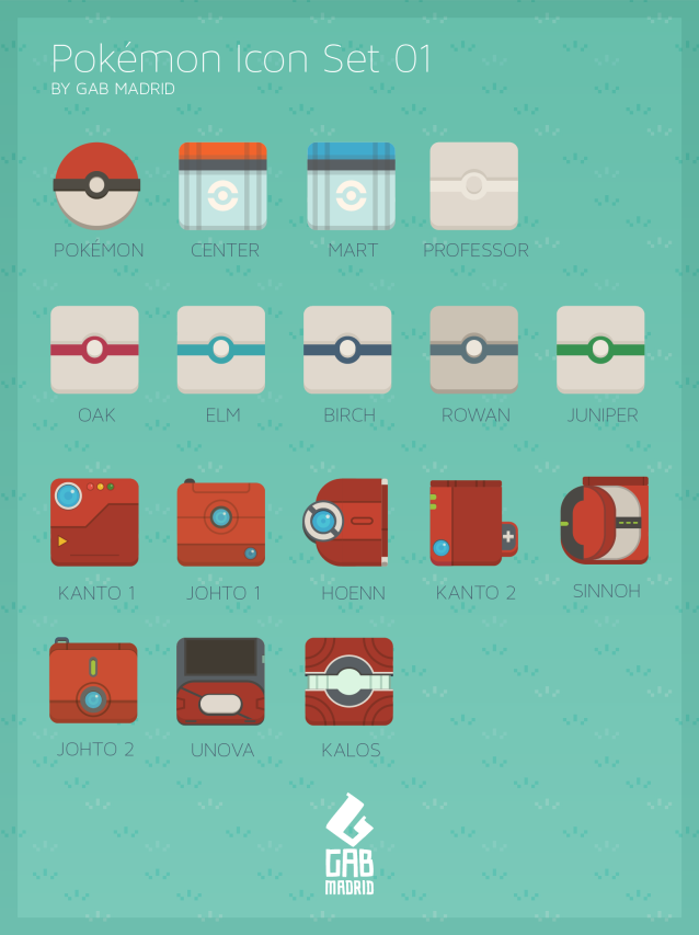 Pokemon Icon Set 01